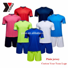 2017 YONO personaliza tu logotipo camiseta de fútbol de calidad tailandesa blanco en stock kit de fútbol uniforme